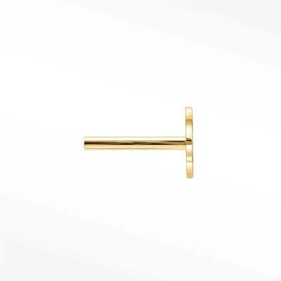 Threadless Labret Posts 18G | 14K Yellow