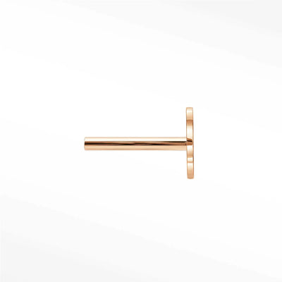 Threadless Labret Posts 18G | 14K Rose