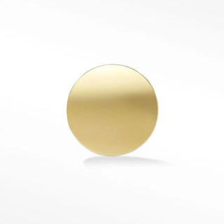 Flat back earring round 3mm 14k yellow gold - 14k