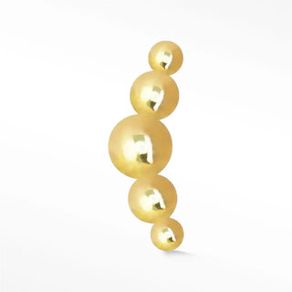 Flat back earrings stud with a sculpted curved design. Soft silhouette smooth backing for brilliant sparkle and all-day