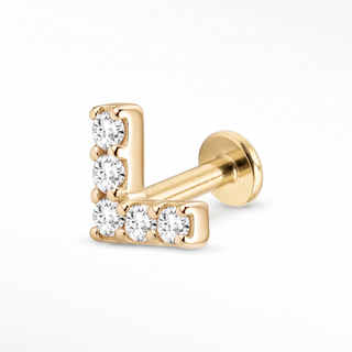 Flat back gold earrings designed with a smooth low-profile for secure comfort. Ideal daily wear sensitive ears