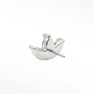Discover our elegant flat back moonstone earrings designed in 14k white gold. Perfect for every occasion