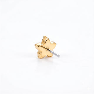 Discover stunning flat back earrings featuring a diamond daisy design in 14k yellow gold. Perfect for stylish