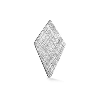 Florentine flat back earring kite 14k white - 14k gold / single