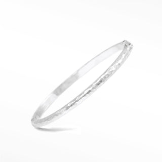 Footsteps Silver Bangle
