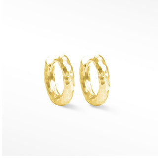 Forged Infinity Gold Vermeil Hoop Earrings - Nina Wynn