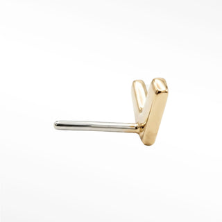 Discover the elegant gold flat back earrings 14k chevron. Perfect for any occasion these stylish studs are a must-have