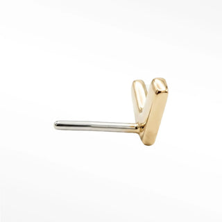 Discover the elegant gold flat back earrings 14k chevron. Perfect for any occasion these stylish studs are a must-have