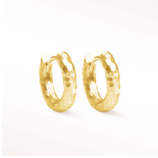 Forged Infinity Gold Vermeil Hoop Earrings - Nina Wynn