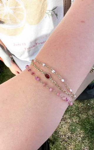 Delicate forever bracelet permanently welded onto a client’s wrist in Denver, Colorado.