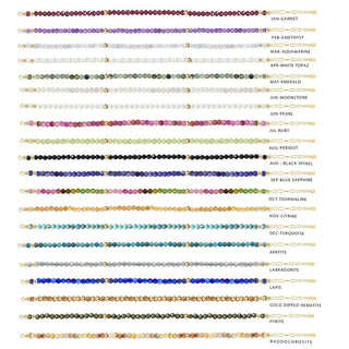Healing gemstone gold filled connectors 6’’ - yellow / red garnet - jan - unclassified