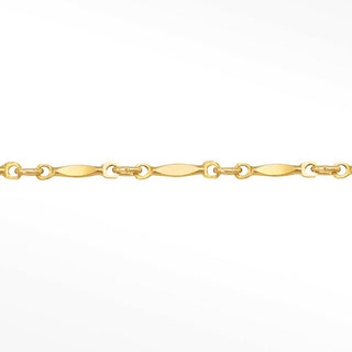 Horizon Line Yellow Gold Filled Chain for Permanent Bracelet - Nina Wynn