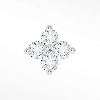 Explore our stunning flat back earrings diamond crafted from 14k white gold. Perfect for elegance and comfort.