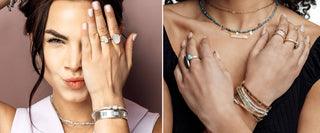 Shop fine jewelry in Denver with clean lines, gold finishes, and contemporary gemstone designs