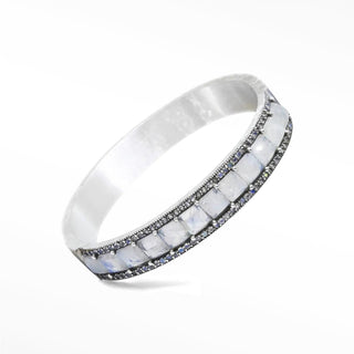 Juicy Moonstone Silver Bangle