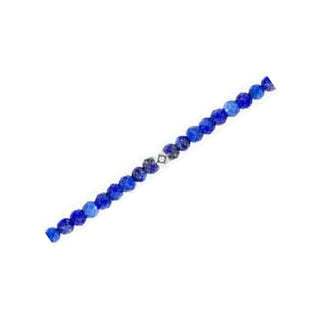 Lapis Lazuli gemstone chain detail with sterling silver findings