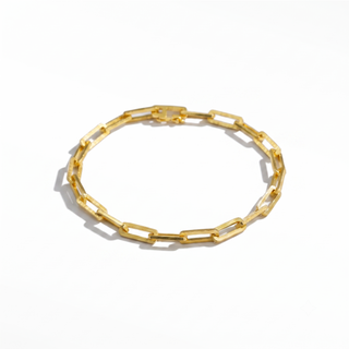 Mama Paperclip 18K Vermeil Bracelet 8''