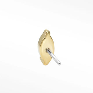 Discover the exquisite flat back earrings featuring moissanite stones set in 14k yellow gold. Perfect for any occasion!