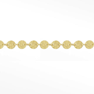 Mirror Hollow Round 3mm 2418HMR chain in Solid 14K Yellow Gold, sample reference image 2