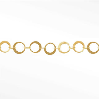Mirror Hollow Round 4mm chain in Solid 14K Yellow Gold, sample reference image 2