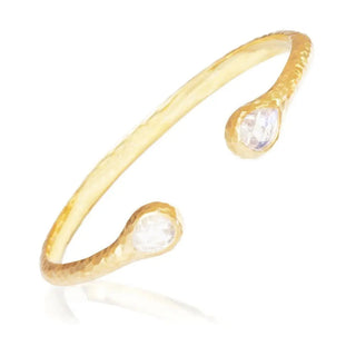 Moonstone 18k vermeil cuff - 7 - bracelet