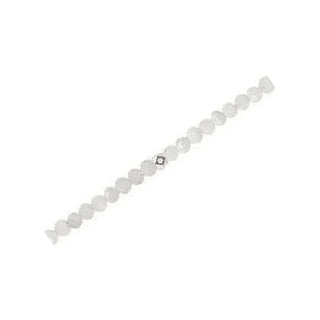 Moonstone gemstone chain detail with sterling silver findings