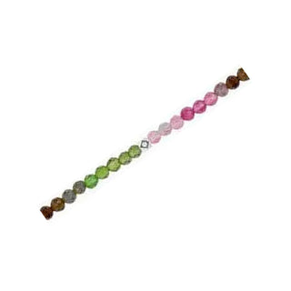 Multi Tourmaline gemstone chain detail with sterling silver findings