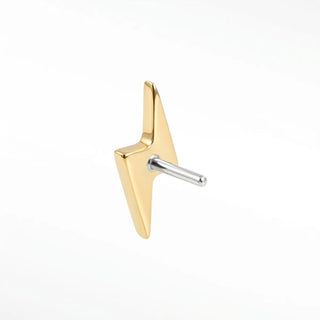 Discover the elegance of our flat back cartilage earring lightning bolt diamond. Made with 14k gold for a perfect touch!