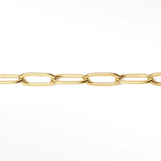 Permanent bracelet paperclip 8.8x4mm | 14/20 gold filled yellow