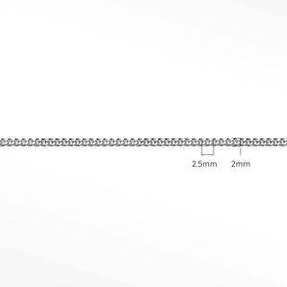 Shop 2mm cuban bracelet in sterling silver with diamond-cut finish polished links and durable style for timeless daily