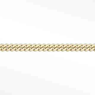 Permanent Bracelet Cuban 5mm Designer Line | 14K Yellow
