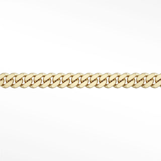 Permanent Bracelet Cuban 6mm Designer Line | 14K Yellow