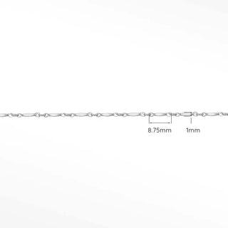 Shop permanent horizon line bracelet in sterling silver featuring a sleek linear design smooth fit and minimalist