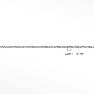 Shop permanent rope bracelet in sterling silver designed with a 2–2x1.5mm chain secure construction and timeless