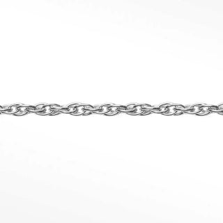 Shop permanent rope bracelet in sterling silver designed with a 3x2mm chain sleek profile and lasting comfort