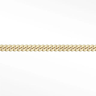 Permanent chains cuban 4mm designer line | 14k yellow