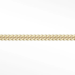 Permanent chains cuban 5mm designer line | 14k yellow