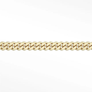 Permanent chains cuban 6mm designer line | 14k yellow