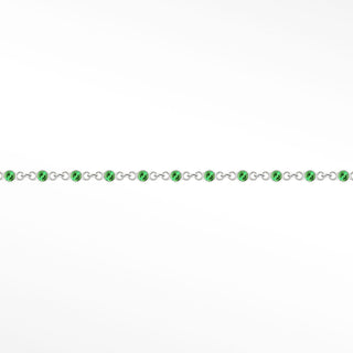 Permanent Chains Emerald Prismatic 2mm Designer Line | 14K White