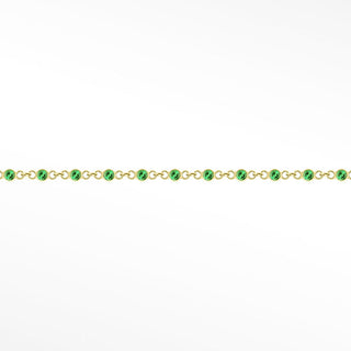 Permanent Chains Emerald Prismatic 2mm Designer Line | 14K Yellow