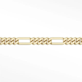 Permanent chains figaro 5mm designer line | 14k yellow