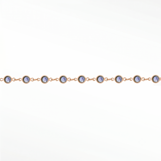 Permanent Chains Labradorite Prismatic 3mm Designer Line | 14K Rose