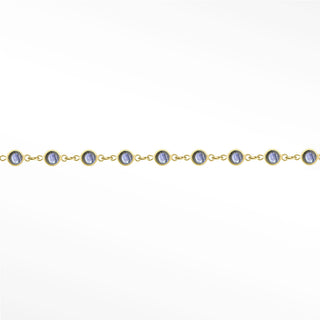 Permanent Chains Labradorite Prismatic 3mm Designer Line | 14K Yellow