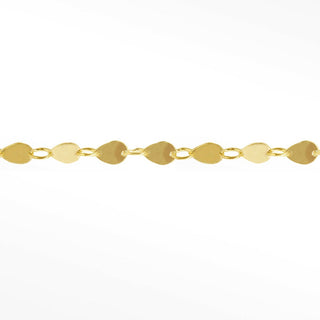 Permanent Chains Mirror Drop Dainty 4.5mm Designer Line | 14K Yellow
