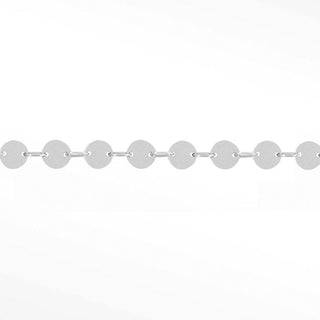 Permanent Chains Mirror Round 4mm Designer Line | 14K White