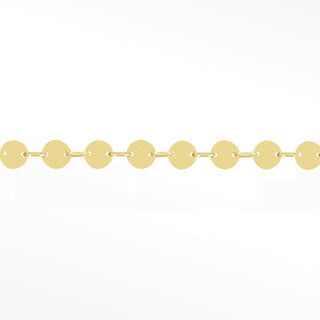 Permanent Chains Mirror Round 4mm Designer Line | 14K Yellow