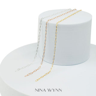 Permanent Chains Paperclip 5x2mm | Gold Filled Rose