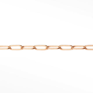 Permanent Chains Paperclip 5x2mm | Gold Filled Rose
