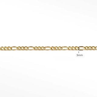 Permanent chains figaro 3mm | 14/20 gold filled yellow