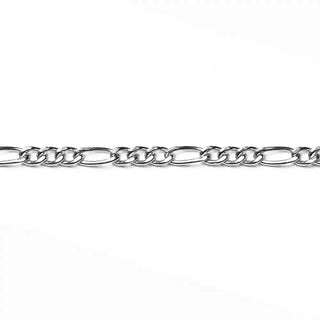 Permanent chains figaro 3mm diamond cut | sterling silver